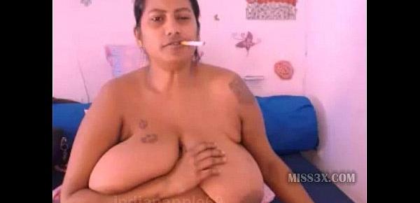  Old indian woman huge natural boobs